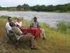 Maureen Stover - enjoying a classic Maasai drinks break